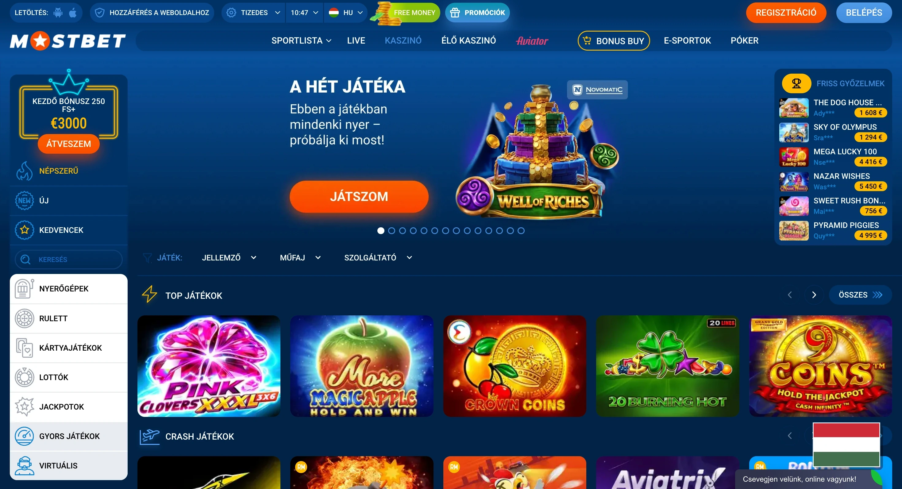 Mostbet casino lobby játéklistával Magyarországon Mostbet casino lobby játéklistával Magyarországon