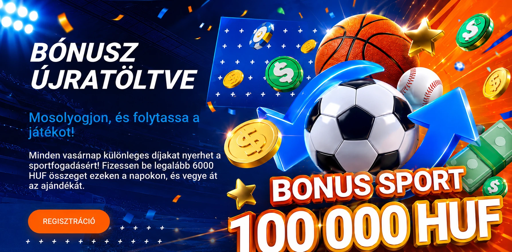Mostbet sport bónusz banner 100 000 HUF ajánlattal