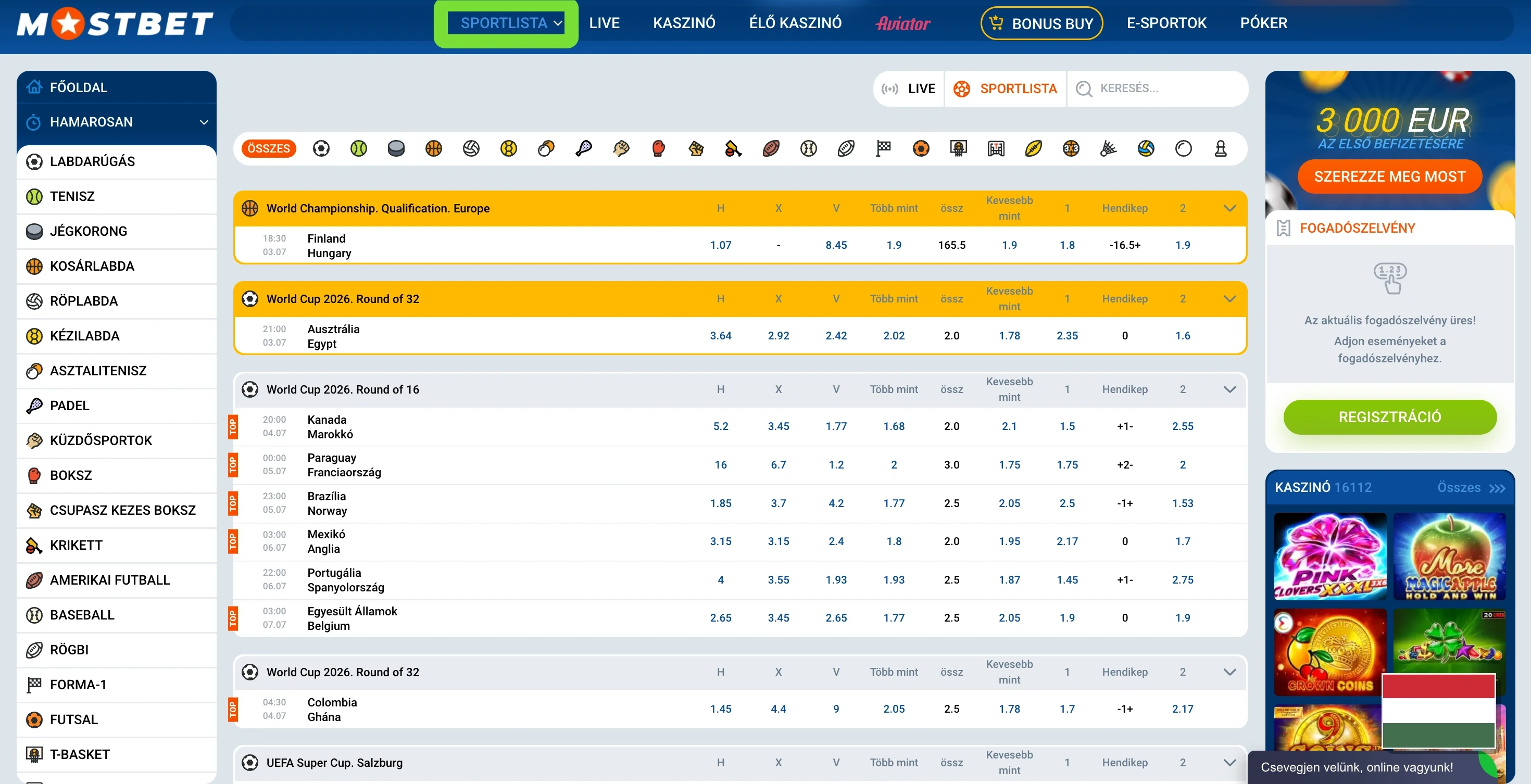 Mostbet prematch sportfogadási felület Magyarországon Mostbet prematch sportfogadási felület Magyarországon